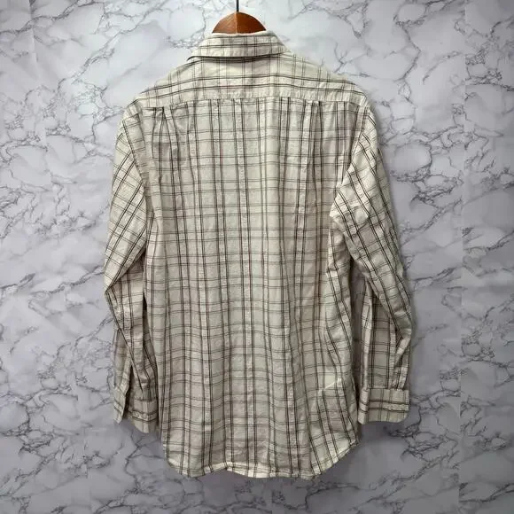 Canali Men’s Casual Shirt sz M Button Down Checkered #G934 - Picture 11 of 11